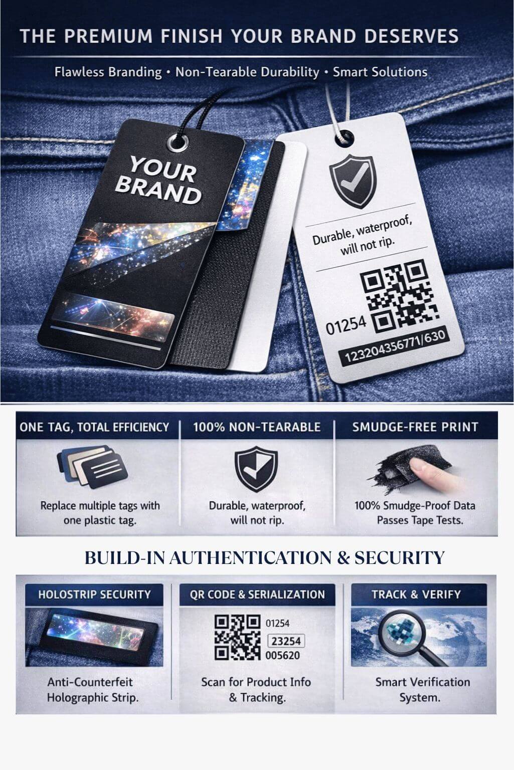 garment tags infograph